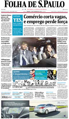 Veja a versão digital da Folha