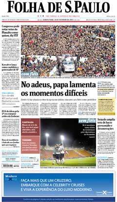 Veja a versão digital da Folha