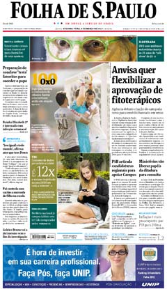 Veja a versão digital da Folha