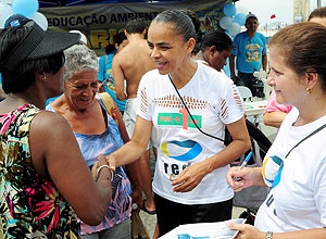 No Rio, Marina Silva colhe assinaturas para a Rede