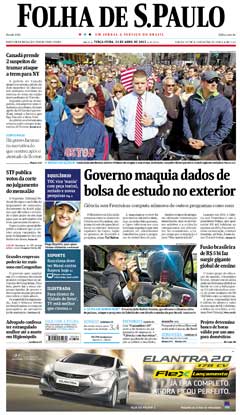 Veja a versão digital da Folha