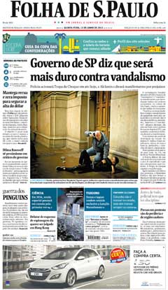 Veja a verso digital da Folha