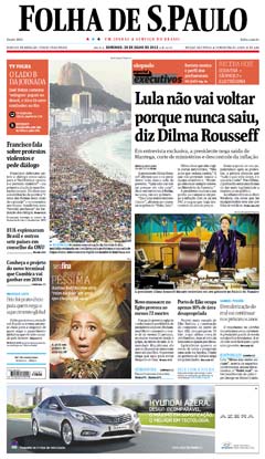 Veja a verso digital da Folha