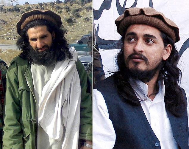Khan Said (esq.), novo chefe do taleban do Paquisto, e Hakimullah Mahsud, ex-lder morto na sexta-feira (1)