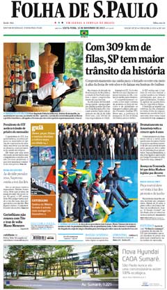 Veja a verso digital da Folha