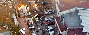 Imagem aérea de hospital destruído após explosão de gás no México (Divulgação) Imagem aérea de hospital destruído após explosão de gás no México (Divulgação)