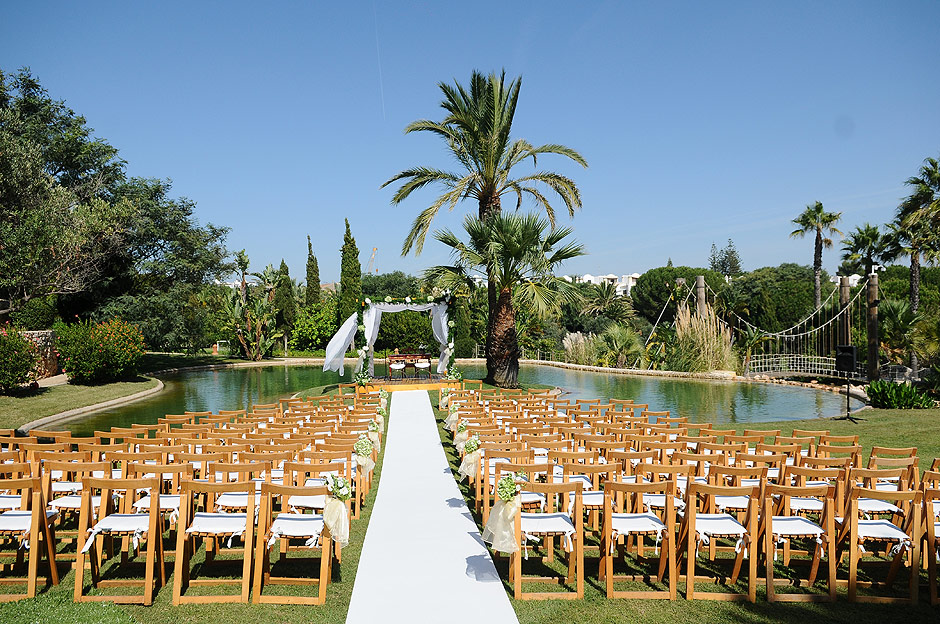 Preparativos para um casamento em Algarve