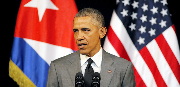 O presidente dos EUA, Barack Obama, discursa em teatro de Havana nesta tera-feira (22)
