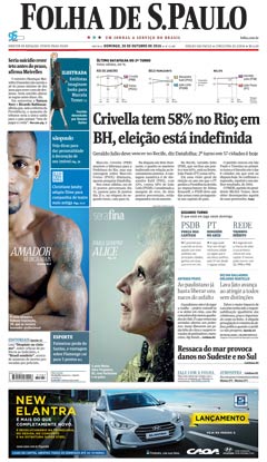 Versão Impressa - Capa de hoje