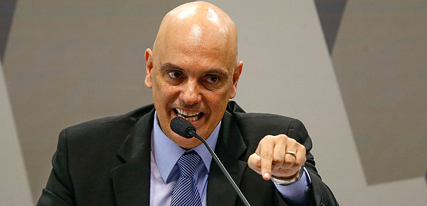 Alexandre de Moraes, nomeado ministro do STF, durante sabatina no Senado