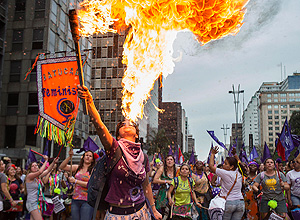 Women March in São Paulo against Sexism and Social Security Reform
