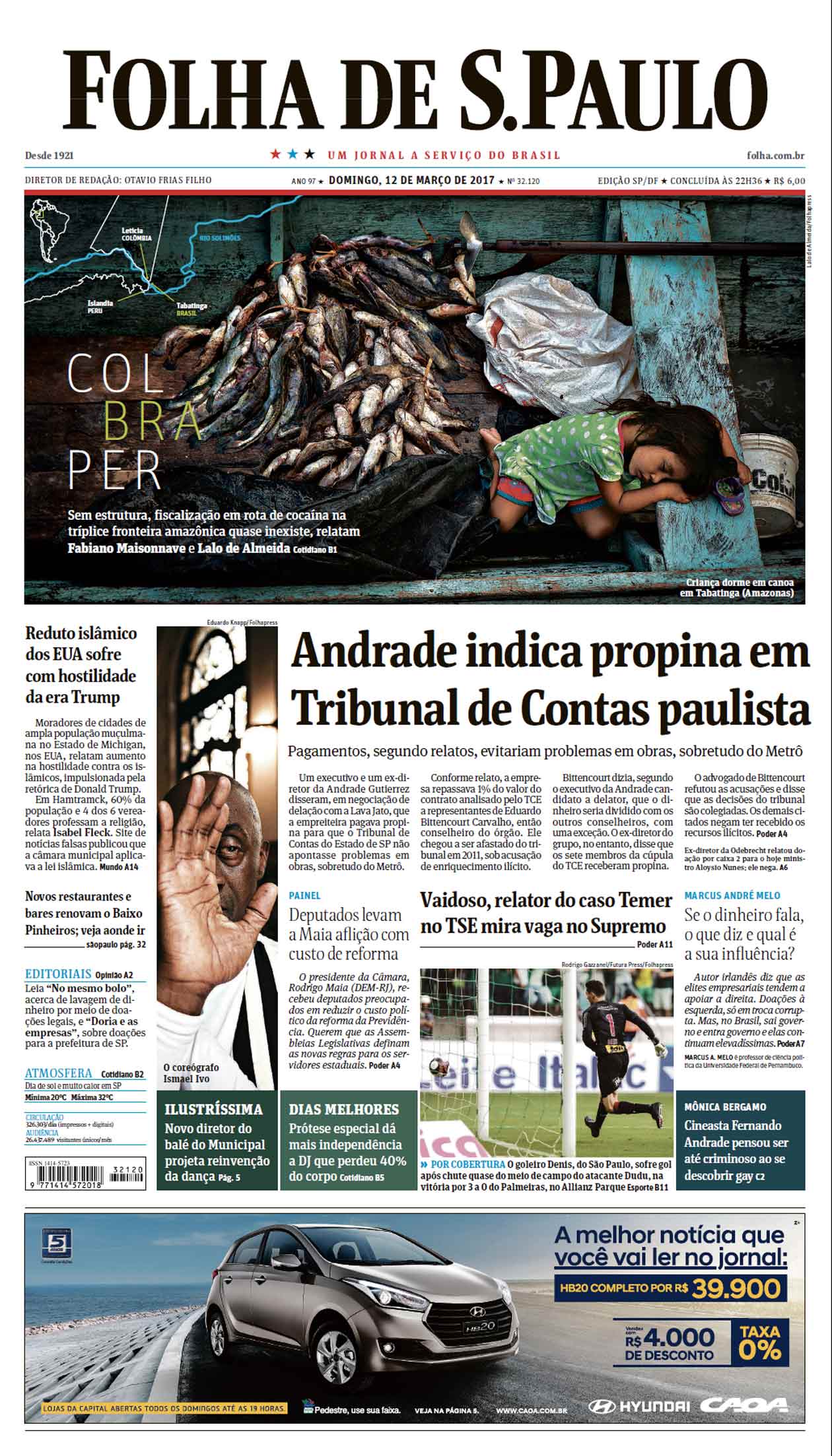 Capa Folha de S.Paulo Edição São Paulo