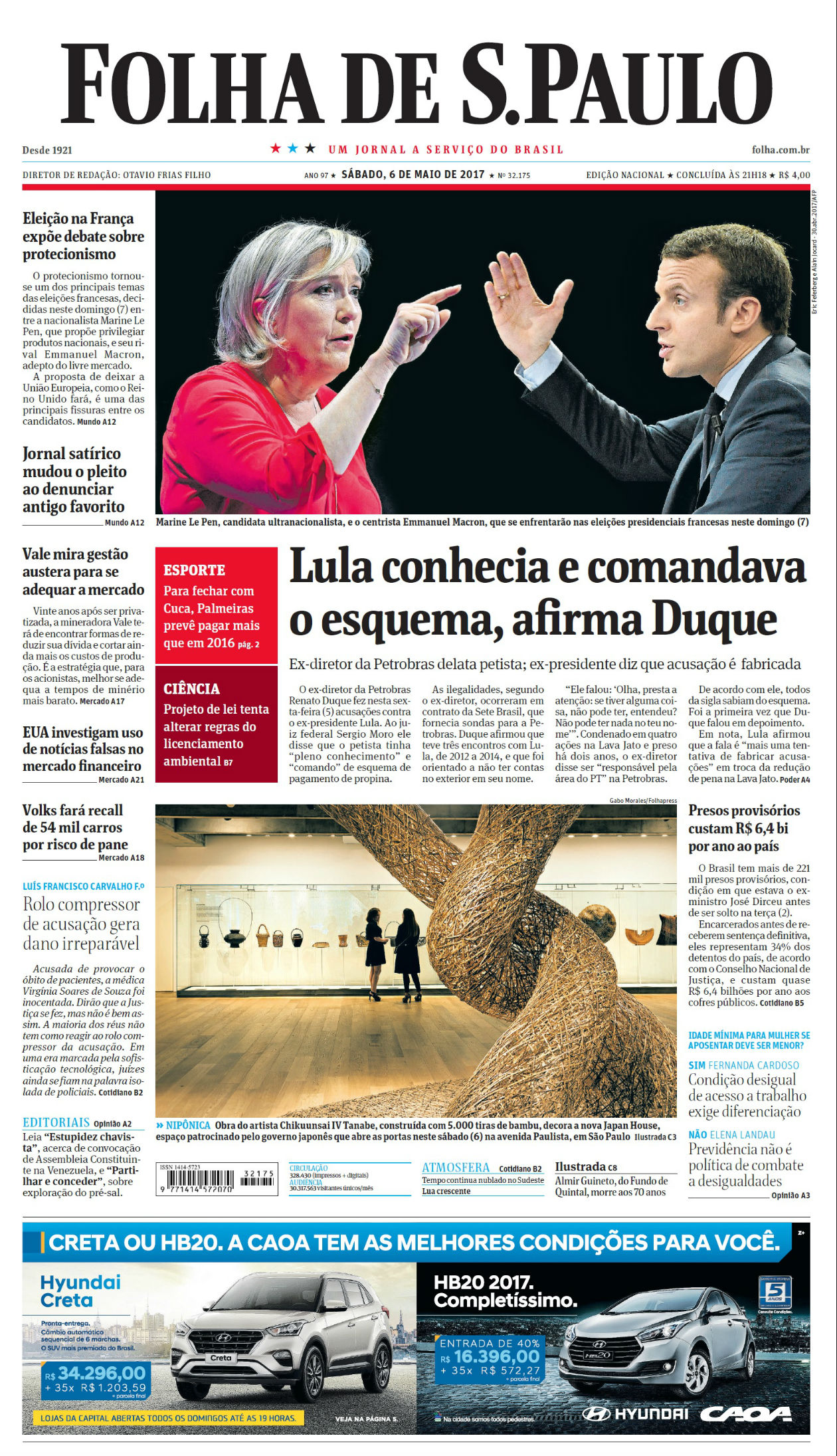 Capa Folha de S.Paulo Edição Nacional