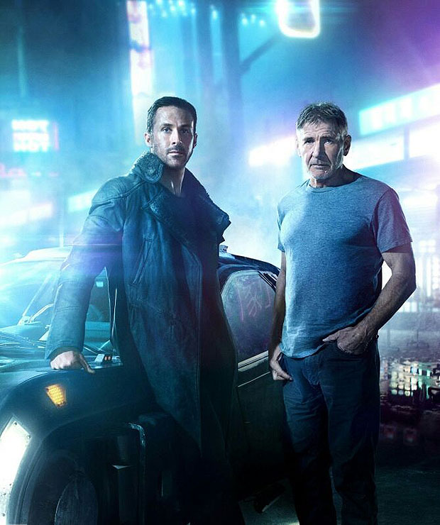 Ryan Golsing e Harrison Ford posam em pster de 'Blade Runner 2049