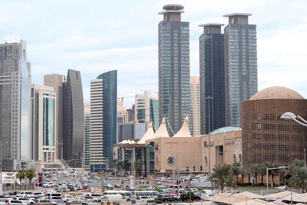 Prédios na região central de Doha, a capital do Qatar