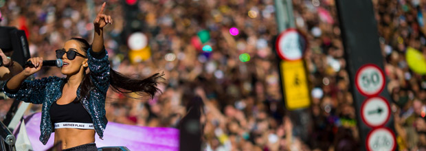 A cantora Anitta, que fez show de 20 minutos na Parada do Orgulho LGBT em So Paulo