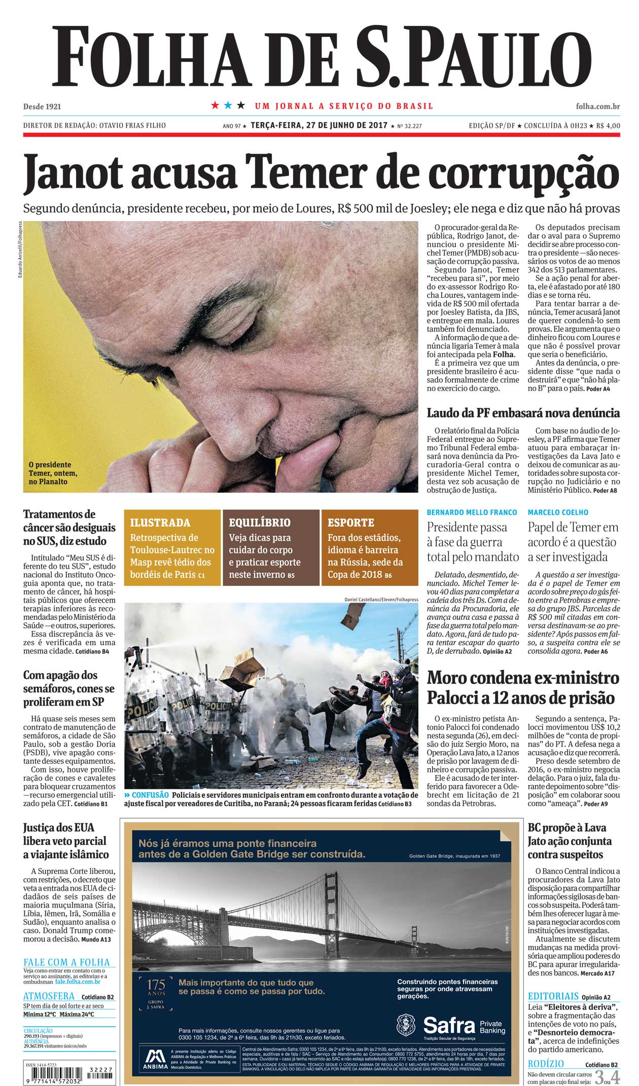 Capa Folha de S.Paulo - Edio So Paulo