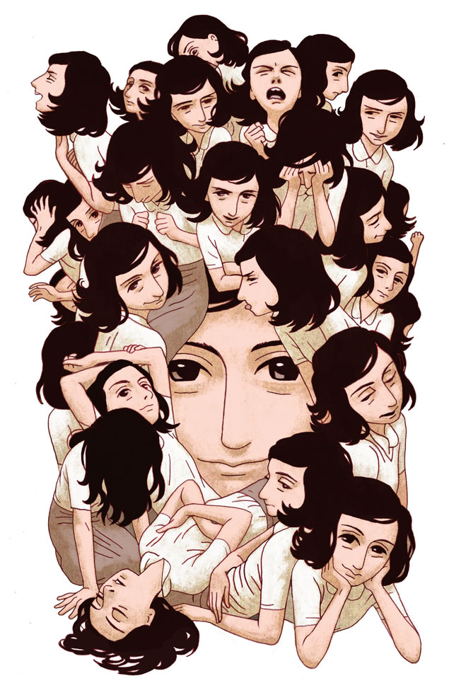 Uma das ilustraes d'"O Dirio de Anne Frank" em quadrinhos, que ser lanado no Brasil em outubro 