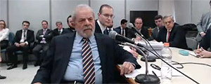 Imagem do 2º depoimento de Lula a Moro – Reprodução Imagem do 2º depoimento de Lula a Moro – Reprodução