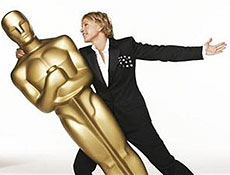 Apresentadora de TV Ellen DeGeneres, anfitri da 79 cerimnia do Oscar, neste domingo