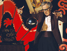 Cineasta americano Woody Allen  roteirista, diretor e ator de "Scoop - O Grande Furo"