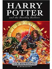 Capa da verso infantil de "Harry Potter and the Deathly Hallows" 