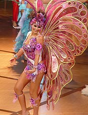 Natália no desfile Miss Brasil 2007