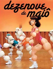 Flyer da festa lésbica "Chá com Bolachas" edição de maio