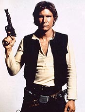 Harrison Ford foi Han Solo na srie de filmes "Guerra nas Estrelas"<BR>