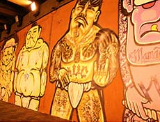 Grafite em tnel que liga as avenidas Paulista e Dr. Arnaldo, uma das referncias da regio