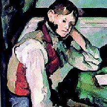 "O Menino de Colete Vermelho", de Czanne (1888), uma das obras roubadas na Sua