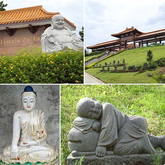 Zu Lai, inaugurado em 2003 em Cotia (Grande SP),  considerado o maior templo budista da Amrica Latina