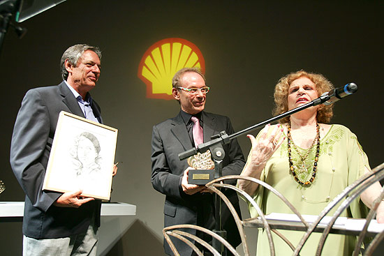 Jos Wilker, Tonia Carrero e Chico Caruso no 20 Prmio Shell de Teatro do Rio