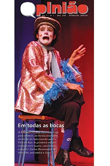 Capa da revista "Opinio", lanada no Vale do Ao, Minas