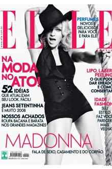 Madonna na capa da Elle Junho 2008