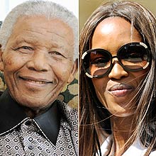 Ex-presidente sul-africano Nelson Mandela bane Naomi Campbell do show de seu aniversÃ¡rio