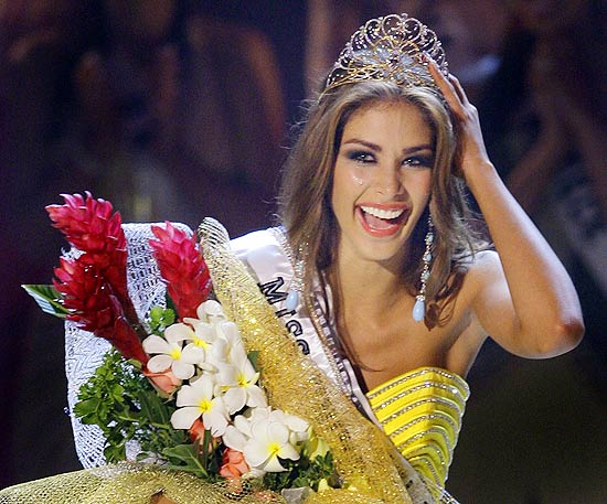 Nova Miss Universo, a venezuelana Dayana Mendoza afirma que venceu o concurso realizado ontem por sua personalidade e seus valores