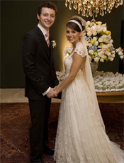 Sandy e Lucas Lima se casaram em cerimnia para 250 convidados