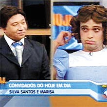 Humoristas Pedro Manso e Manguaa imitam Silvio Santos e Maisa no "Hoje em Dia"