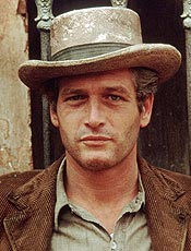 Actor Paul Newman is shown in a scene from his 1969 film "Butch Cassidy and the Sundance Kid" in this undated publicity photograph. Legendary film star Newman, whose brilliant blue eyes, good looks and talent made him one of Hollywood's top actors over six decades, has died, a spokesman said on September 27, 2008. He was 83 and had been battling cancer. REUTERS/Courtesy 20th Century Fox/Handout (UNITED STATES). NO SALES. NO ARCHIVES. FOR EDITORIAL USE ONLY. NOT FOR SALE FOR MARKETING OR ADVERTISING CAMPAIGNS.