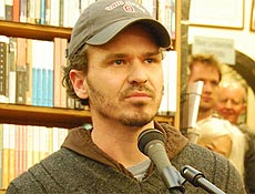 O escritor Dave Eggers,40, vencedor do "Prmio Inovador" do Los Angeles Times.