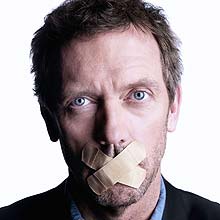 Hugh Laurie, da série "House", traduzida ilegalmente por sites como o legenda.tv