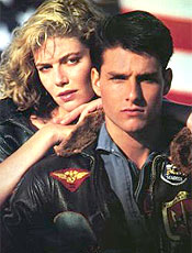 Kelly McGillis e Tom Cruise formaram o casal de "Top Gun"