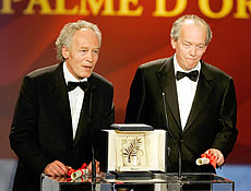 Os irmãos Luc e Jean-Pierre Dardenne, em Cannes