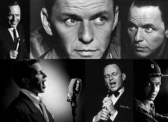 Frank Sinatra (acima, em diversas fotos) ganhar biografia no cinema pelas mos de Martin Scorsese