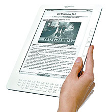Aparelho Kindle Deluxe é o mais recente modelo de leitor da companhia Amazon