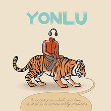 Capa do disco do cantor e compositor gacho Yonlu lanado pelo Luaka Bop