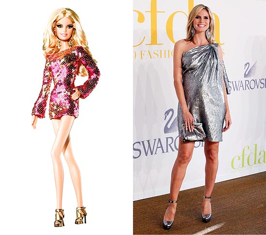 A Barbie inspirada na modelo e apresentadora Heidi Klum; boneca chegar s lojas em setembro