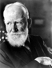 O escritor irlands George Bernard Shaw, Nobel de Literatura de 1925