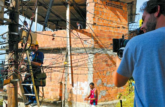 Filmagens de "Cinco vezes Favela, Agora por Ns Mesmos", no Vidigal, no Rio